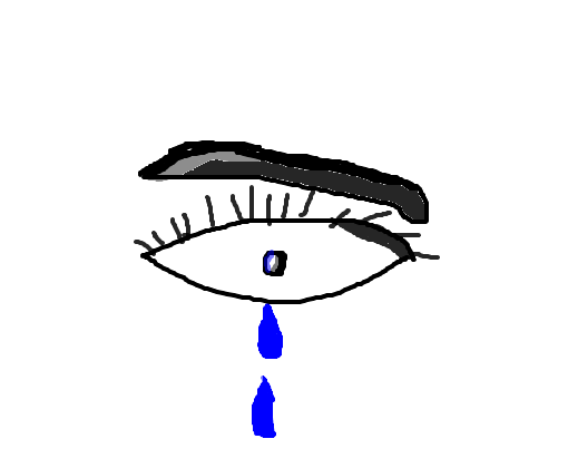 olhos chorando desenho