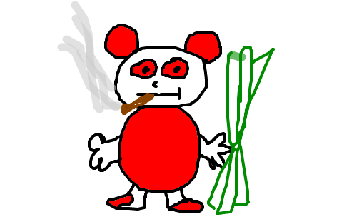 Panda-vermelho - Desenho de pandinhachao - Gartic