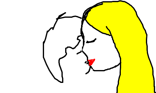 um beijo