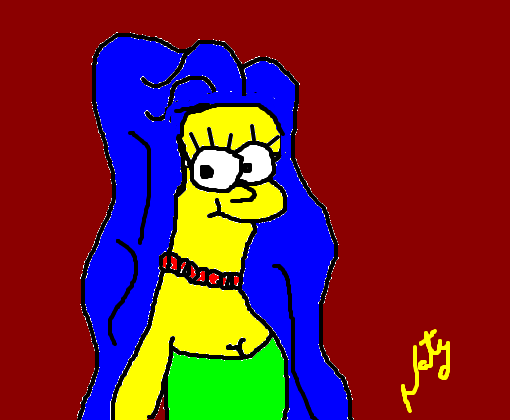 Marge cabelo liso