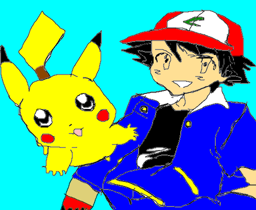 Pikachu e Ash