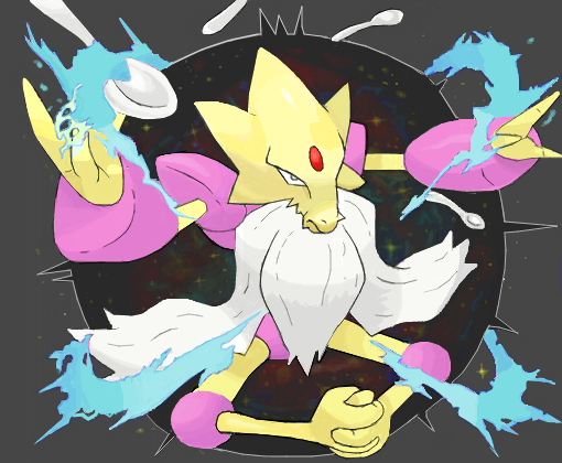 COMO DESENHAR O POKÉMON MEGA ALAKAZAM