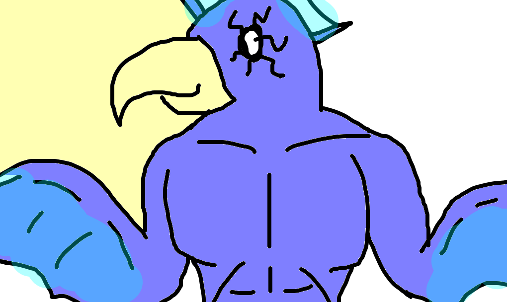 demônio azul