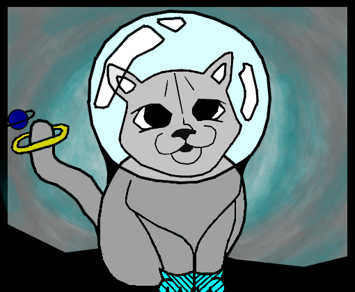 Meu Desenho do Gato Galáctico