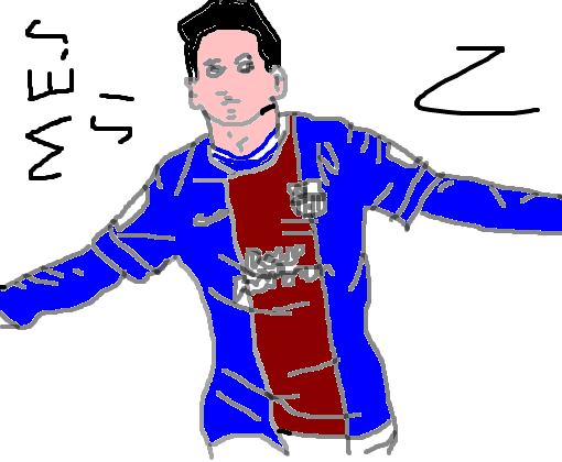 Messi Desenho De Nseiomeunome Gartic