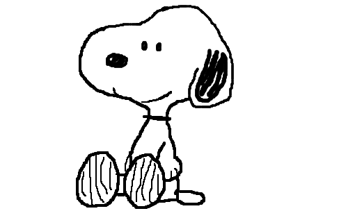 Snoopy sem sobrancelha