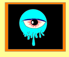 Olho azul monstro