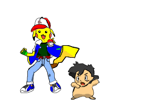Como desenhar Ash e Pikachu (Pokémon) passo a passo 