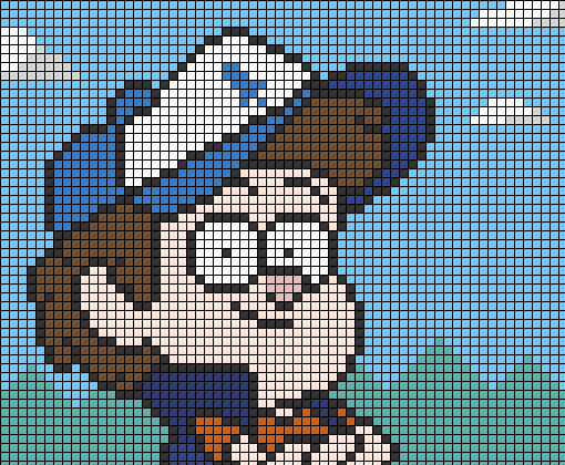 Dipper - Pixel Art p/Oie_Blz