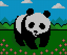 Panda - Pixel Art p/Mand26