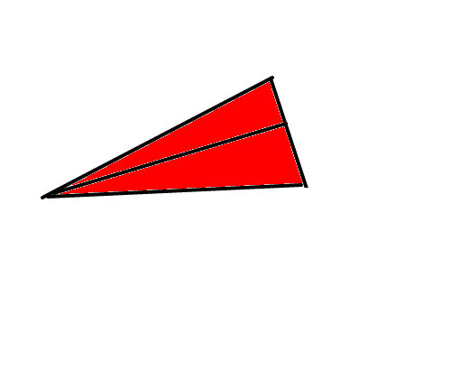 Avião de papel vermelho