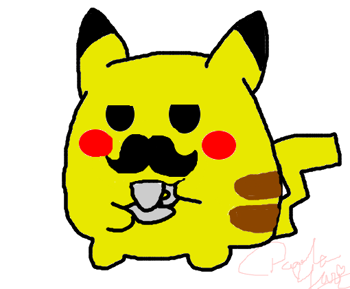 Pikachu mustache