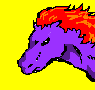 Cavalo de fogo - Desenho de johnnyb_goode - Gartic