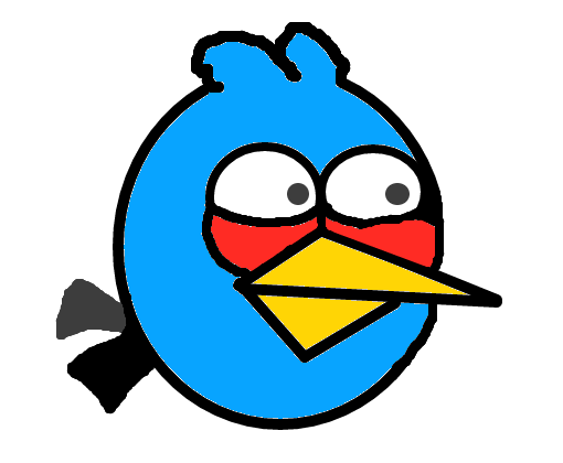 angry birds-blue