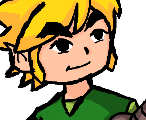 Desenho em homenagem ao meu grande amigo Link!