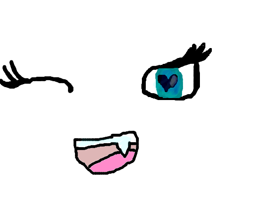 Olhos e boca kawaii ;w; - Desenho de pinkamena_diane - Gartic
