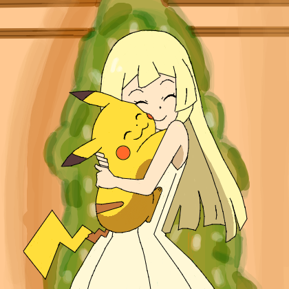 Lilian e Pikachu 