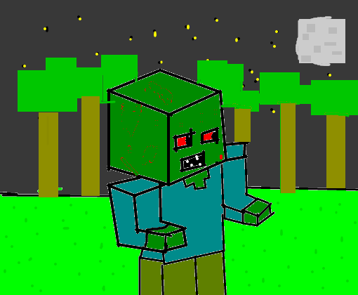 Minecraft Zumbi Desenho De Plair Gartic