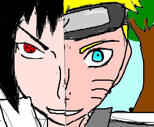 Naruto x Sasuke - Desenho de leon12321 - Gartic