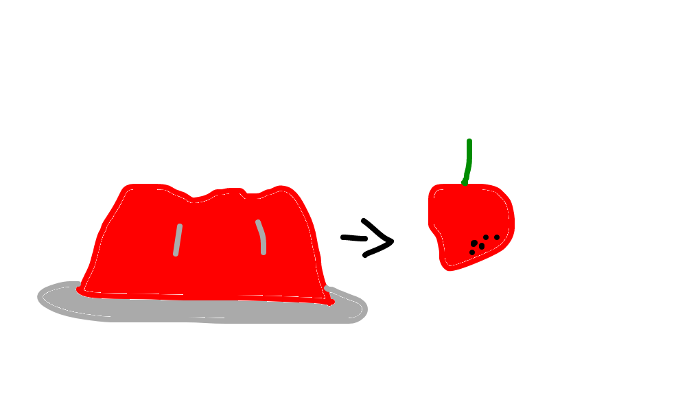 gelatina de morango
