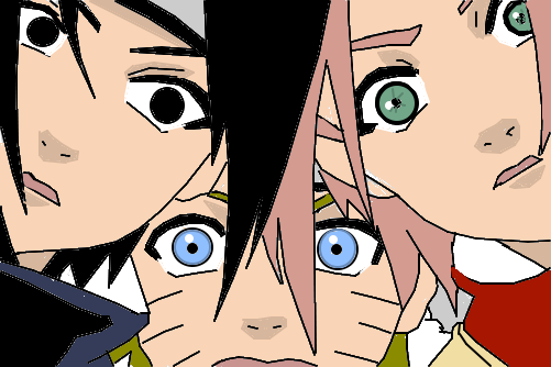 Sasuke,Naruto e Sakura