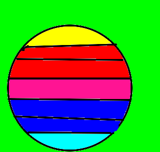 bola colorida