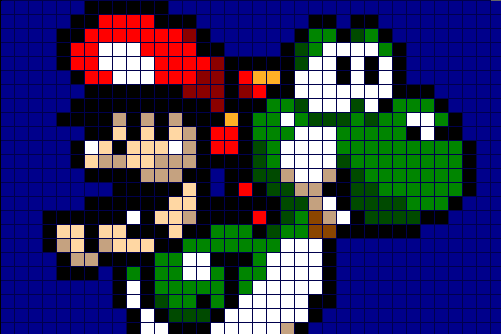 Mario e Yoshi Pixel