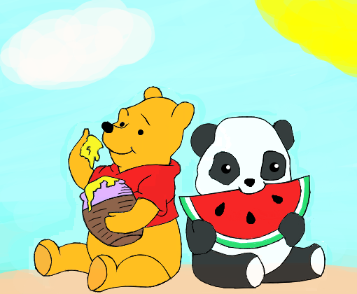 Vet / Animais Panda e Pooh