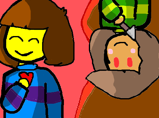 Chara and Frisk