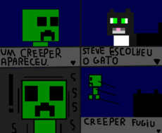 Creeper vs Gato