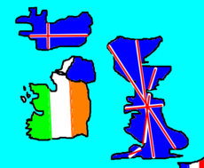 Islândia,Irlanda,França E Reino Unido