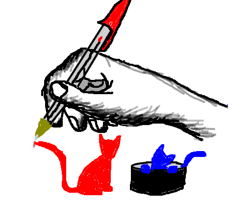 desenhando felino