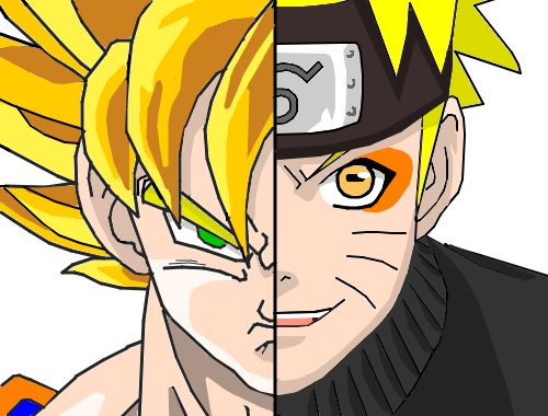 Naruto e Goku - Desenho de roberto_jutsu - Gartic