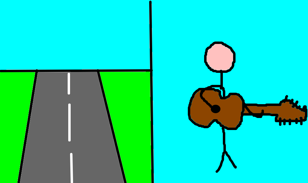 a estrada e o violeiro