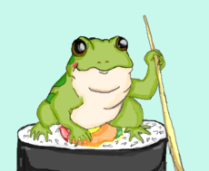 Sushi frog