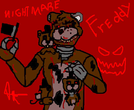 Nightmare! (Fnaf) - Desenho de gartic_craft - Gartic