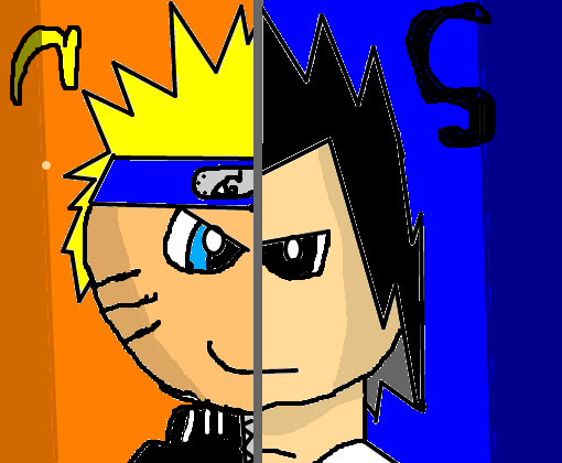 Naruto & Sasuke - Desenho de thiagay123 - Gartic