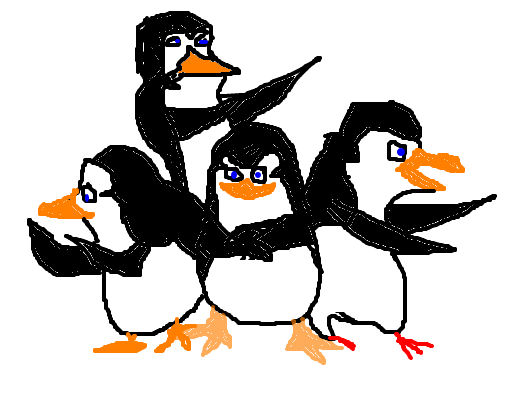 Os pinguins de madagascar