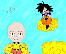 Saitama e Goku p/ Prinncy