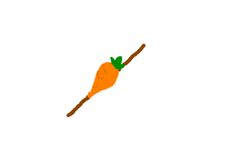 cenoura no palito