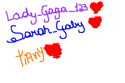 Lady_Gaga_123, Sarah_Gaby, TiAnY