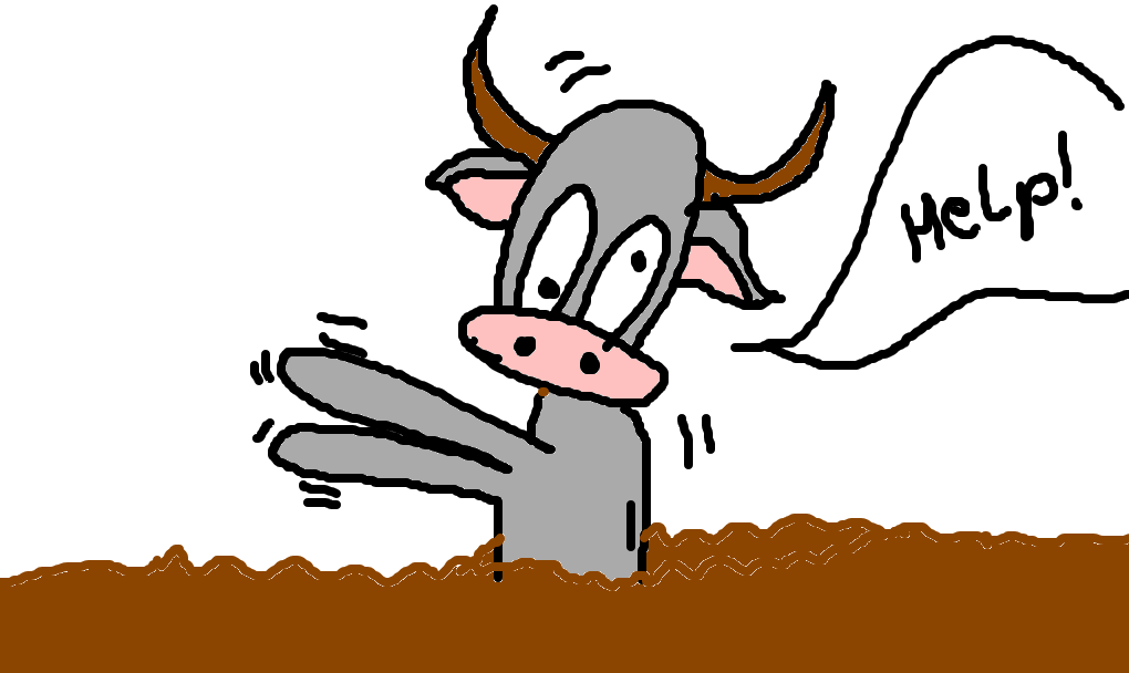 vaca atolada