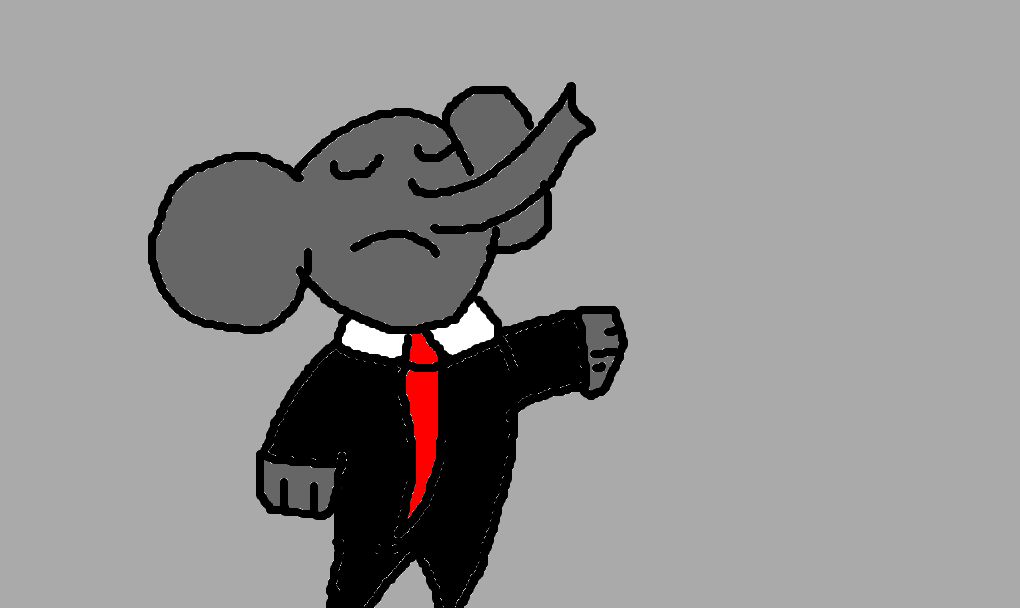 elefante de terno