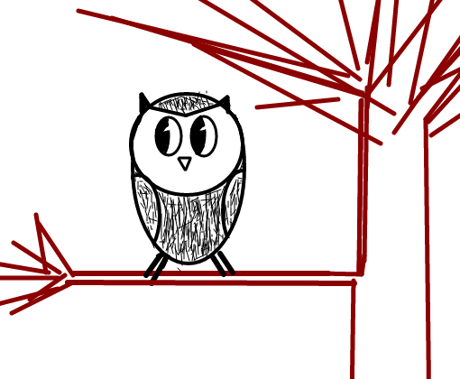 Como desenhar uma coruja