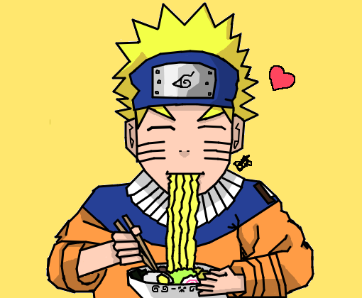 Naruto comendo Rámen