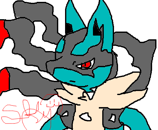 Mega Lucario - Pokémon - Desenho de reddddddd - Gartic