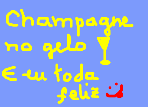 Champagne no gelo