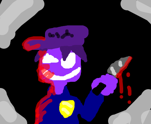 purple guy/man