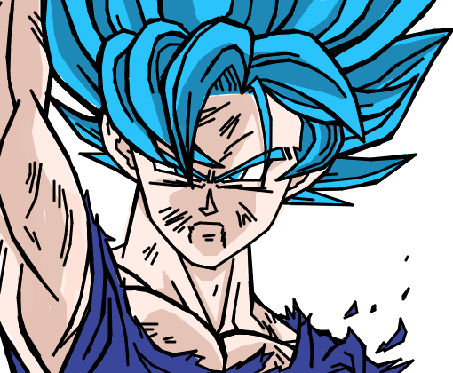 Desenho de Goku pintado e colorido por Usuário não registrado o dia 20 de  Janeiro do 2019