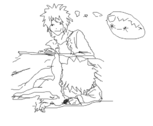 Kurama and Naruto and Minato